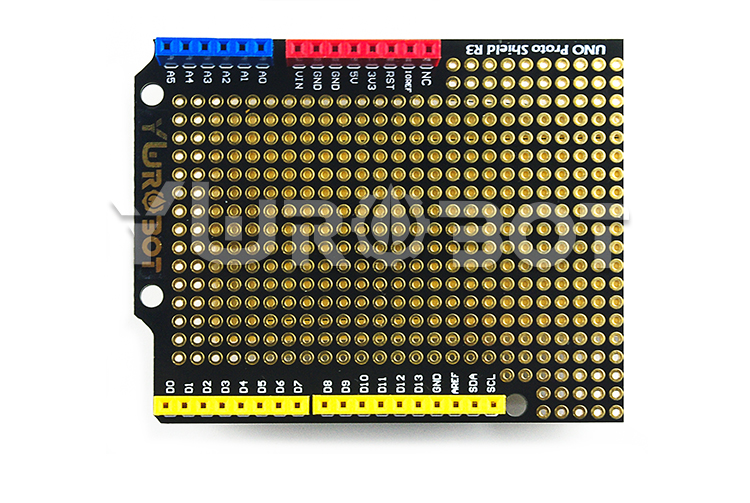 ARD080911 Proto Shield R3原型扩展板PCB套件适用于Arduino uno焊接示意 .jpg